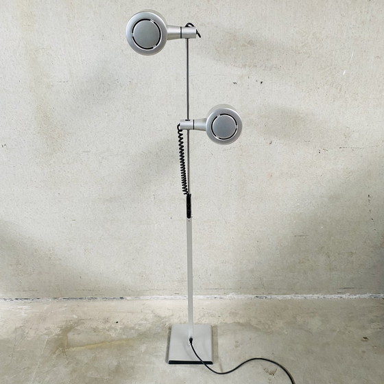 Image 1 of Qc Twin Spotlight Floor Lamp By Ronald Homes For Conelight Limited, United Kingdom 1970