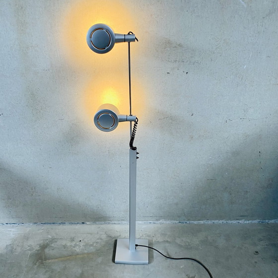 Image 1 of Qc Twin Spotlight Floor Lamp By Ronald Homes For Conelight Limited, United Kingdom 1970