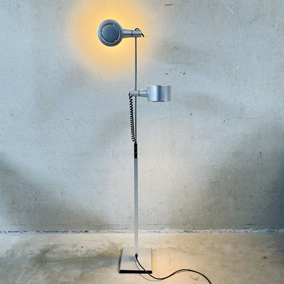 Image 1 of Qc Twin Spotlight Floor Lamp By Ronald Homes For Conelight Limited, United Kingdom 1970