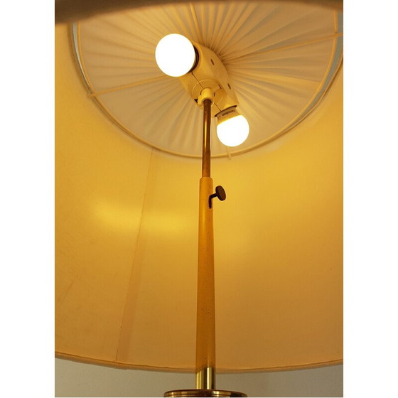 Image 1 of Vintage table lamp with sliding base in gilded brass, 1970