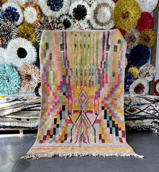 Moroccan Colorful Berber Wool Rug 