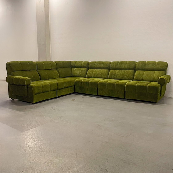 Image 1 of Green Modular Element Sofa - Mid - Century Modern - 70S