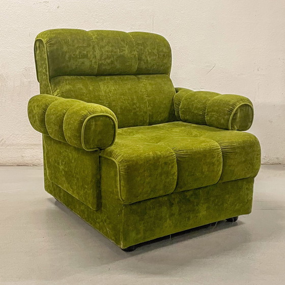 Image 1 of Green Modular Element Sofa - Mid - Century Modern - 70S