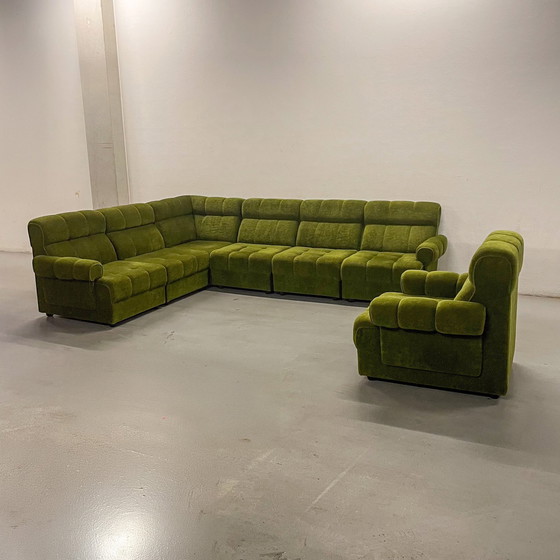 Image 1 of Green Modular Element Sofa - Mid - Century Modern - 70S