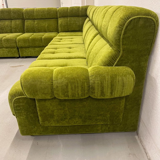 Image 1 of Green Modular Element Sofa - Mid - Century Modern - 70S