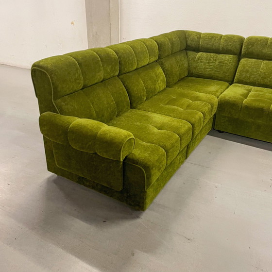 Image 1 of Green Modular Element Sofa - Mid - Century Modern - 70S