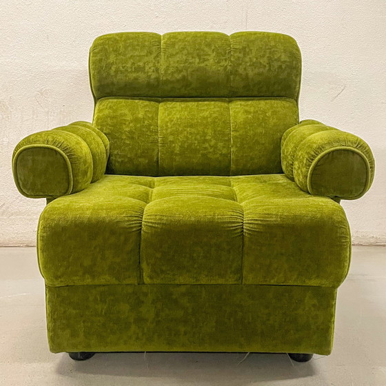 Image 1 of Green Modular Element Sofa - Mid - Century Modern - 70S