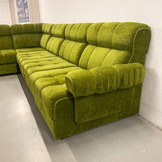 Image 1 of Green Modular Element Sofa - Mid - Century Modern - 70S