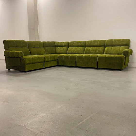 Image 1 of Green Modular Element Sofa - Mid - Century Modern - 70S