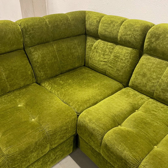 Image 1 of Green Modular Element Sofa - Mid - Century Modern - 70S