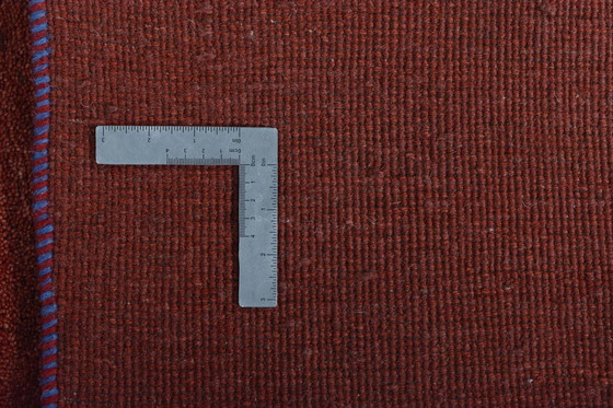 Image 1 of Gabbeh Loribaft anudado a mano – 191 x 84 cm – Elegancia atemporal en rojo
