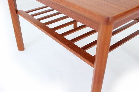 Image 1 of Henning Kjaernulf for Vejle Møbelfabrik coffee table / side table with shelf