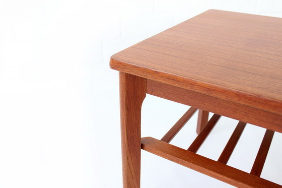 Image 1 of Henning Kjaernulf for Vejle Møbelfabrik coffee table / side table with shelf