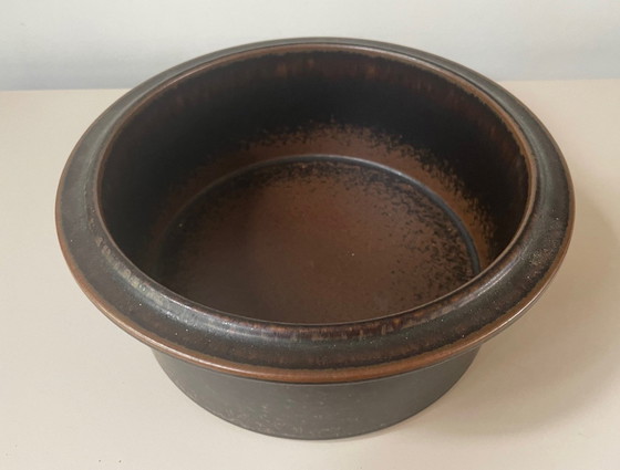 Image 1 of Arabia Finland - Large Lidded Serving Bowl Ruska - Design Ulla Procope