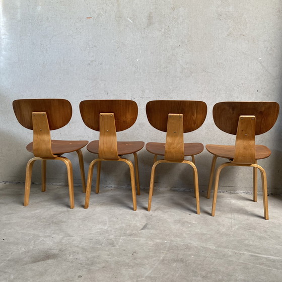 Image 1 of 4 x Pastoe SB02 dining chairs Cees Braakman 1950