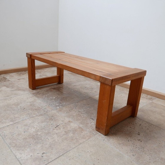 Image 1 of Vintage Pine Bench, Swedish 1960s