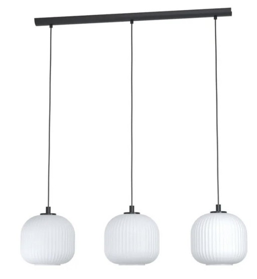 White Retro Pendant Lamp Glass