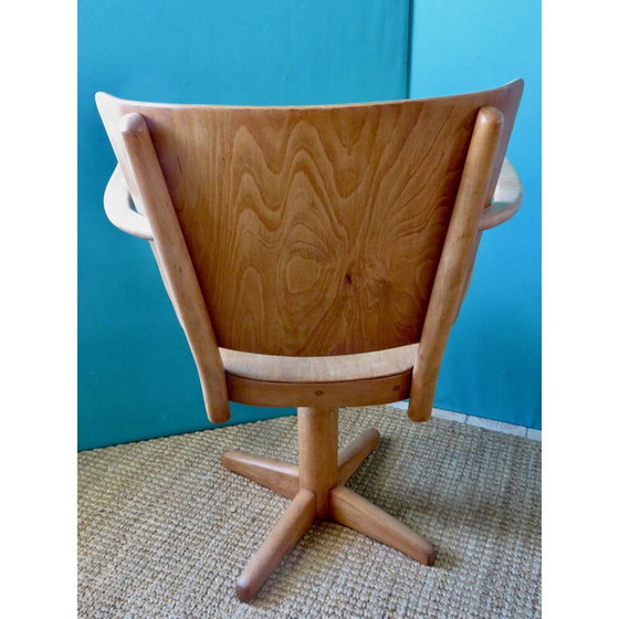 Image 1 of Vintage swivel desk chair by Manus Stephensen for Fritz Hansen, Denmark 1940s