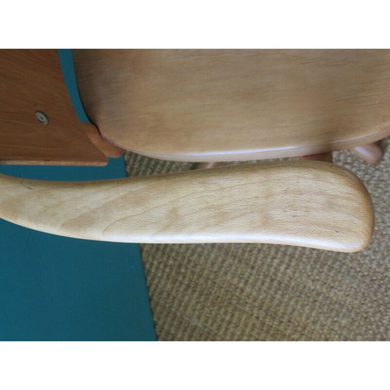 Image 1 of Vintage swivel desk chair by Manus Stephensen for Fritz Hansen, Denmark 1940s