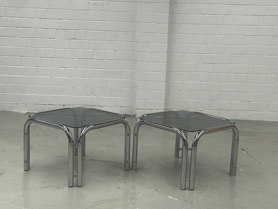 Image 1 of 2x Space Age Chrome table