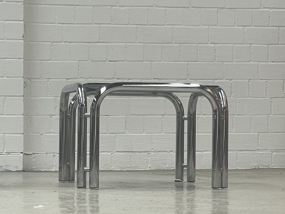 Image 1 of 2x Space Age Chrome table