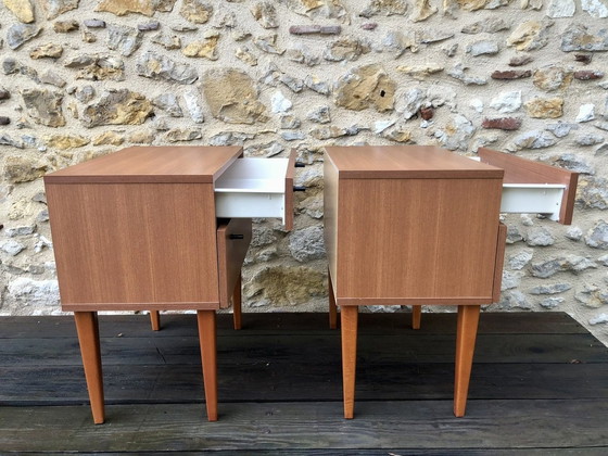Image 1 of Mid-Century,Vintage Nightstands, Set Of 2, 1960S