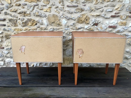 Image 1 of Mid-Century,Vintage Nightstands, Set Of 2, 1960S