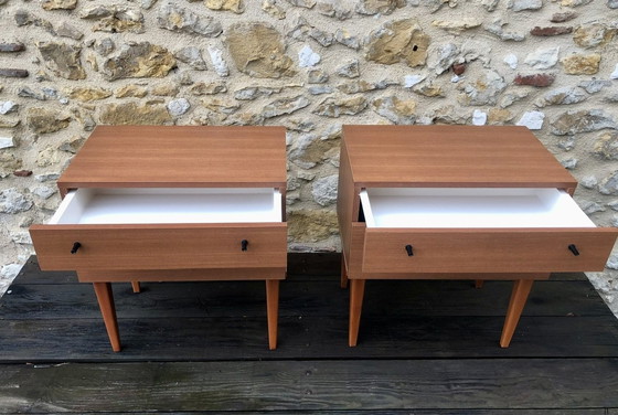 Image 1 of Mid-Century,Vintage Nightstands, Set Of 2, 1960S