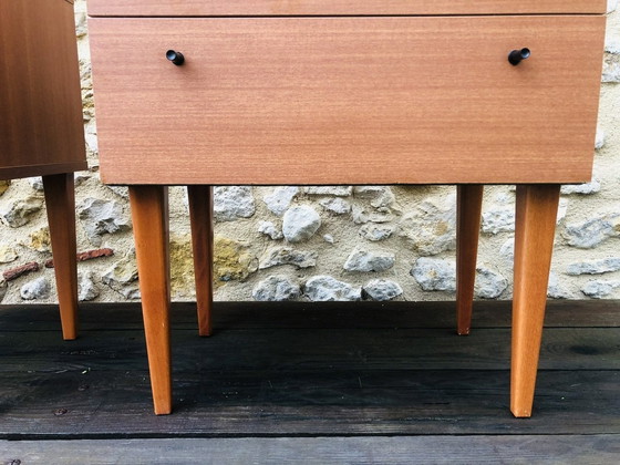 Image 1 of Mid-Century,Vintage Nightstands, Set Of 2, 1960S