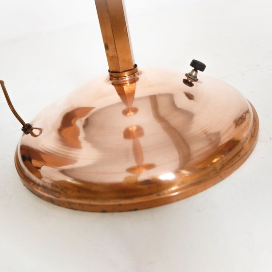 Image 1 of Vintage Art Deco floor lamp in copper, France 1930
