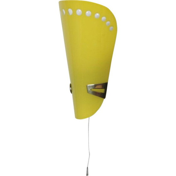 Image 1 of Lampada da parete in vetro vintage, Cecoslovacchia 1960