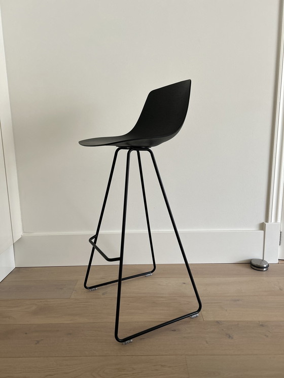 Image 1 of 2x Miunn Barstool Slide Base Black H75