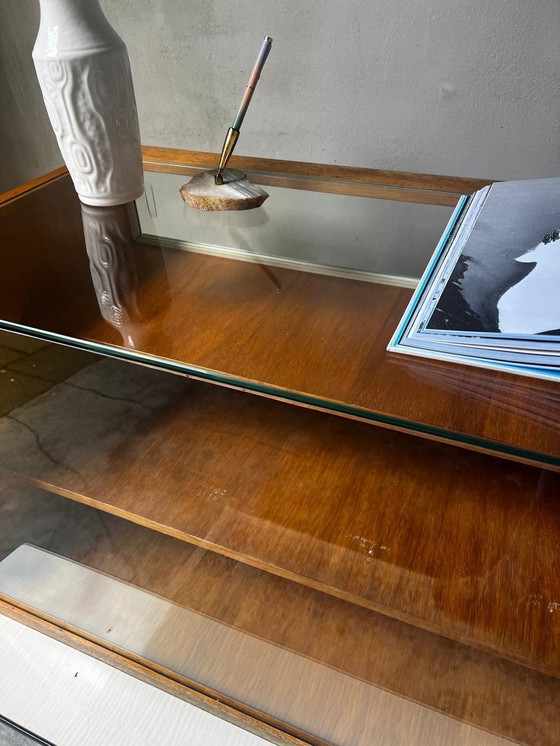 Image 1 of 1950s Counter Layered Display Case With Drawers On Metal Legs