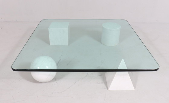 Image 1 of  Coffee Table Made of Carrara Marble by Massimo And Lella Vignelli For Casigliani, Model: 'Metafora', Italy, 1980s