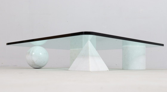 Image 1 of  Coffee Table Made of Carrara Marble by Massimo And Lella Vignelli For Casigliani, Model: 'Metafora', Italy, 1980s