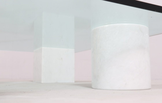 Image 1 of  Coffee Table Made of Carrara Marble by Massimo And Lella Vignelli For Casigliani, Model: 'Metafora', Italy, 1980s