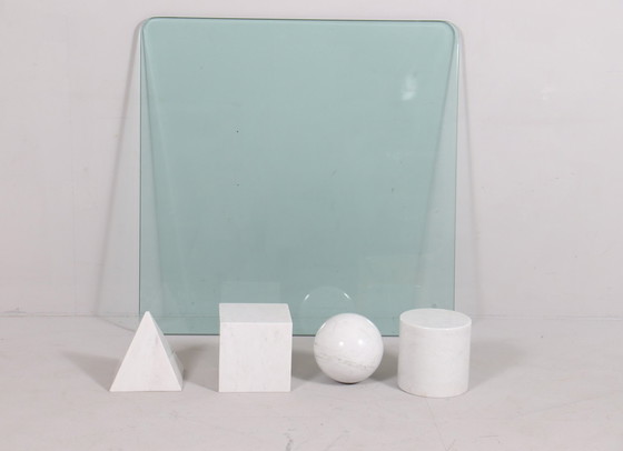 Image 1 of  Coffee Table Made of Carrara Marble by Massimo And Lella Vignelli For Casigliani, Model: 'Metafora', Italy, 1980s