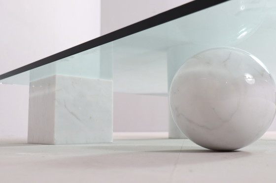 Image 1 of  Coffee Table Made of Carrara Marble by Massimo And Lella Vignelli For Casigliani, Model: 'Metafora', Italy, 1980s