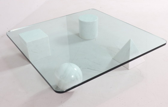 Image 1 of  Coffee Table Made of Carrara Marble by Massimo And Lella Vignelli For Casigliani, Model: 'Metafora', Italy, 1980s