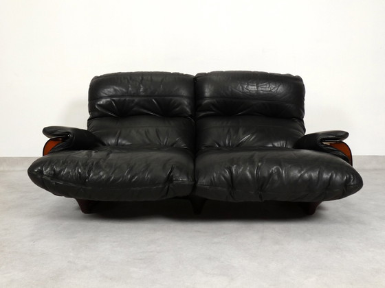 Image 1 of Ligne Roset Marsala - Black Leather