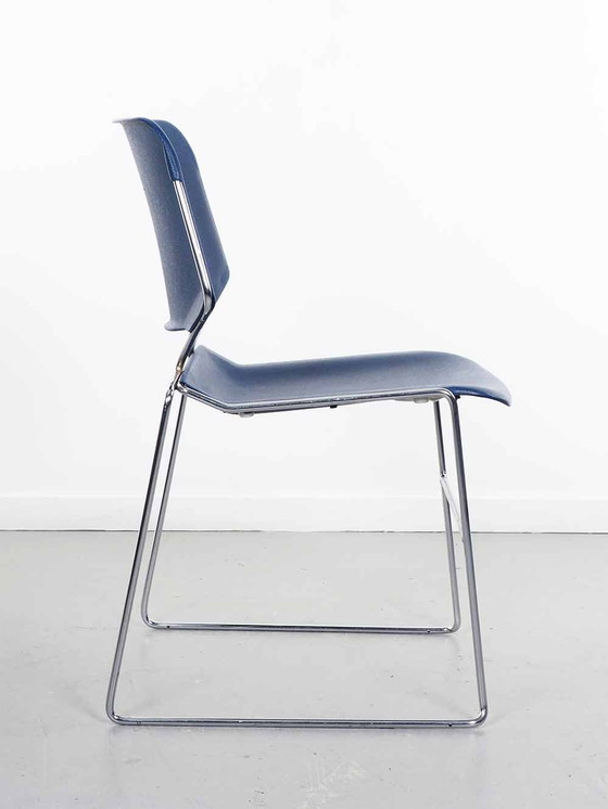 Image 1 of 6x Blue Matrix chairs T. Tolleson