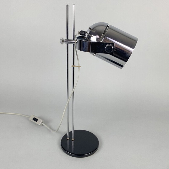 Image 1 of Lampada da tavolo regolabile vintage cromata di Stanislav Indra, Cecoslovacchia 1970