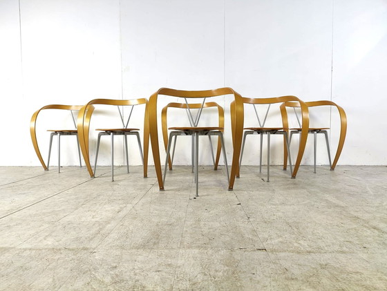 Image 1 of 6x Revers Dining Chairs by Andrea Branzi for Cassina