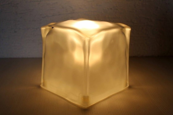 Image 1 of Iviken Glass Ice Cube Lamp Ikea 1990 Ice Cube Lamp