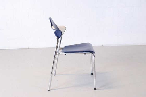 Image 1 of 4x Drabert Parlando chair blue