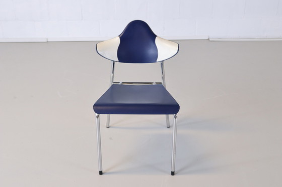 Image 1 of 4x Drabert Parlando chair blue