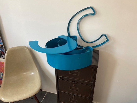 Image 1 of Insegna vintage in alluminio e plexiglas, anni &#39;70, lettera C