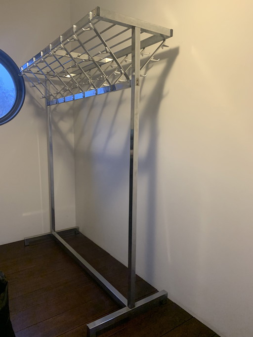 Vintage Coat Rack Chrome
