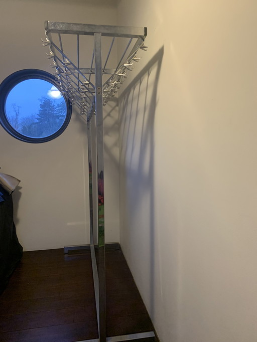 Vintage Coat Rack Chrome