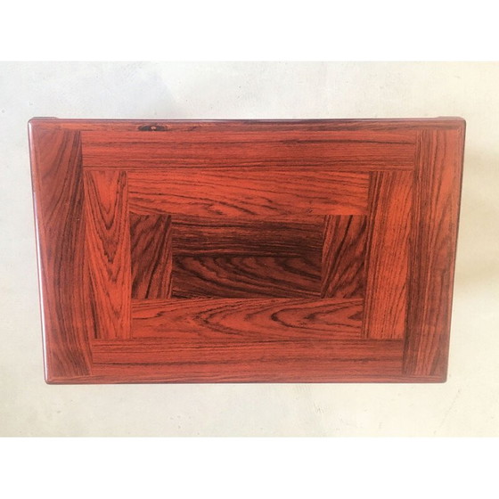 Image 1 of Set of 2 Danish sidetables in mahogany by Vejle Stole Fabrik, 1970s